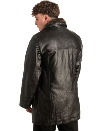 Γνήσιο Ανδρικό Δερμάτινο Μπουφάν - T434