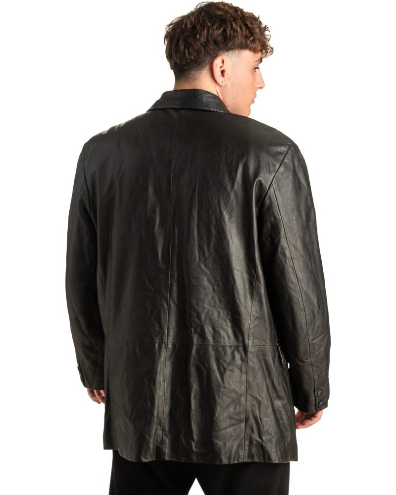 Γνήσιο Ανδρικό Δερμάτινο Σακάκι - T435