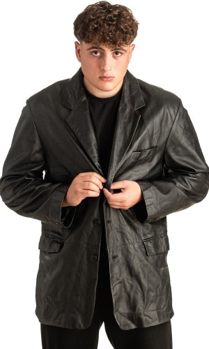 Γνήσιο Ανδρικό Δερμάτινο Σακάκι - T435