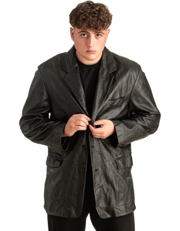 Γνήσιο Ανδρικό Δερμάτινο Σακάκι - T435