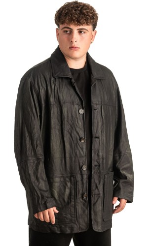 Γνήσιο Ανδρικό Δερμάτινο Μπουφάν - T438