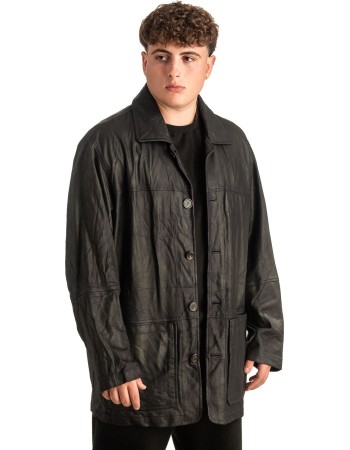 Γνήσιο Ανδρικό Δερμάτινο Μπουφάν - T438