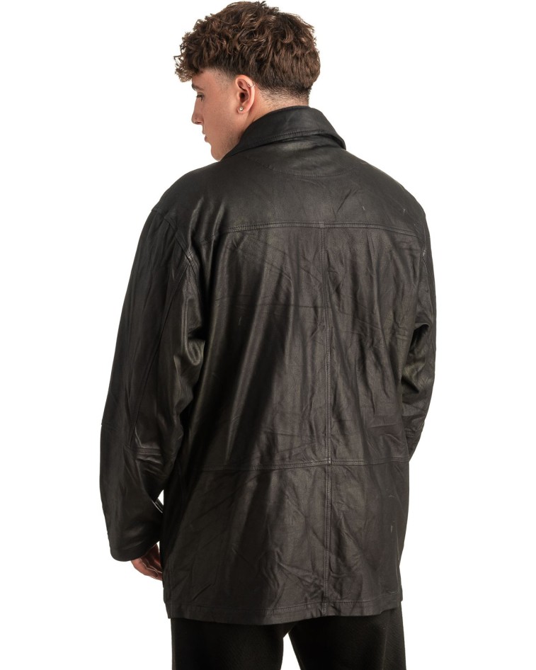 Γνήσιο Ανδρικό Δερμάτινο Μπουφάν - T438