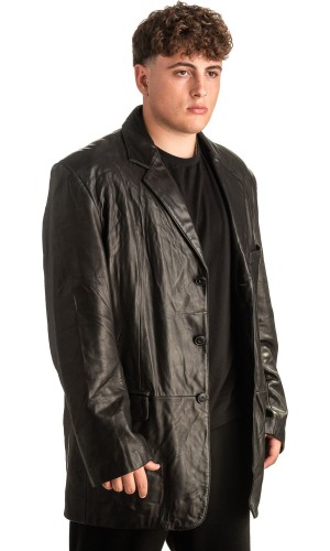 Γνήσιο Ανδρικό Δερμάτινο Σακάκι - T439