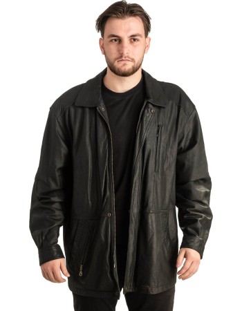 Γνήσιο Ανδρικό Δερμάτινο Μπουφάν - T440