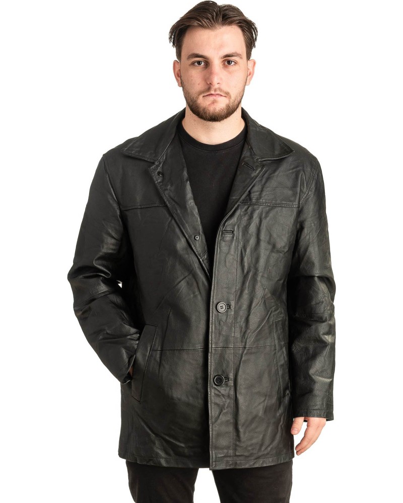 Γνήσιο Ανδρικό Δερμάτινο Σακάκι - T443