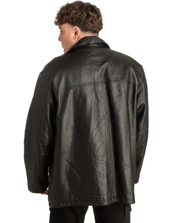 Γνήσιο Ανδρικό Δερμάτινο Μπουφάν - T444