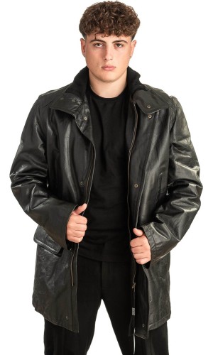 Γνήσιο Ανδρικό Δερμάτινο Μπουφάν - T445