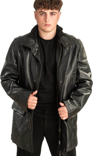 Γνήσιο Ανδρικό Δερμάτινο Μπουφάν - T445