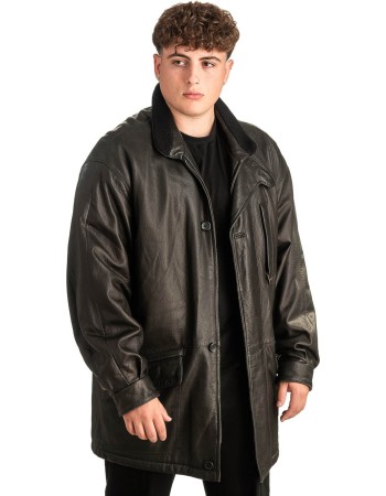 Γνήσιο Ανδρικό Δερμάτινο Μπουφάν - T446