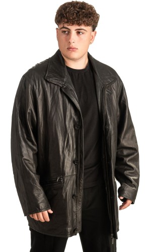 Γνήσιο Ανδρικό Δερμάτινο Μπουφάν - T448