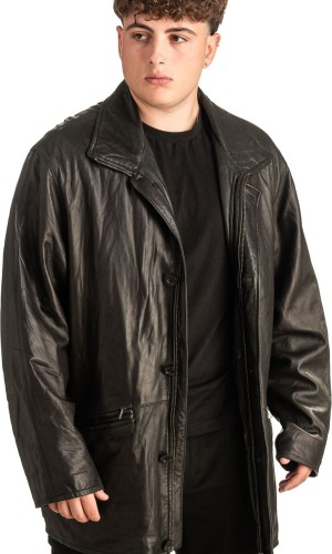 Γνήσιο Ανδρικό Δερμάτινο Μπουφάν - T448