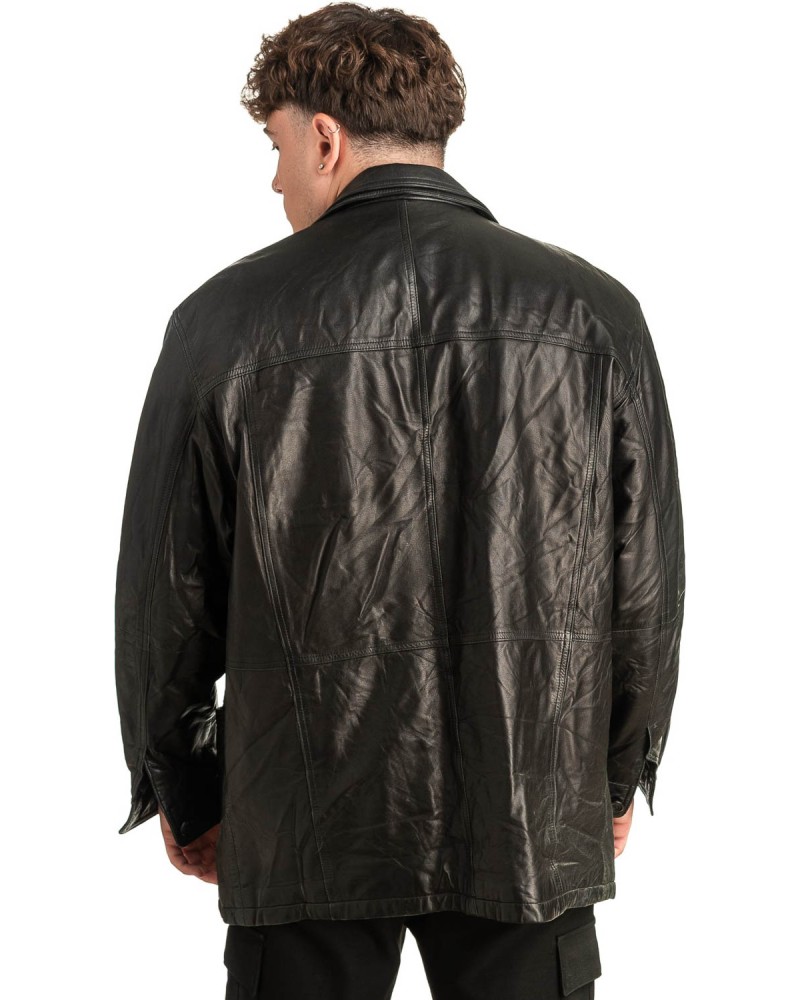 Γνήσιο Ανδρικό Δερμάτινο Μπουφάν - T449