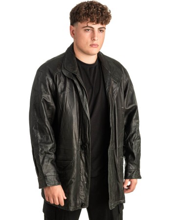 Γνήσιο Ανδρικό Δερμάτινο Μπουφάν - T449