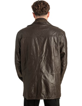 Γνήσιο Ανδρικό Δερμάτινο Μπουφάν - T450