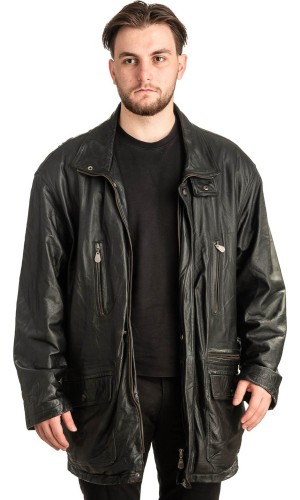 Γνήσιο Ανδρικό Δερμάτινο Μπουφάν - T452
