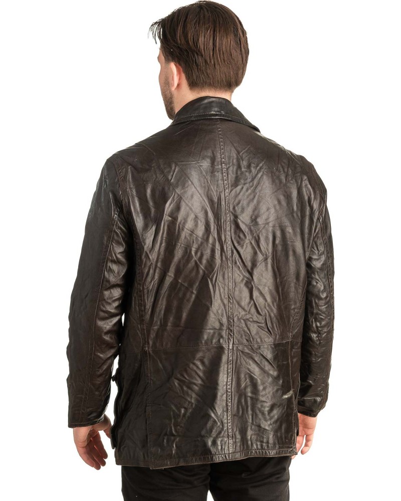 Γνήσιο Ανδρικό Δερμάτινο Μπουφάν - T454