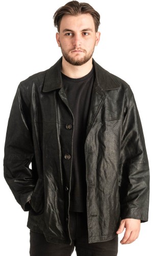 Γνήσιο Ανδρικό Δερμάτινο Μπουφάν - T456