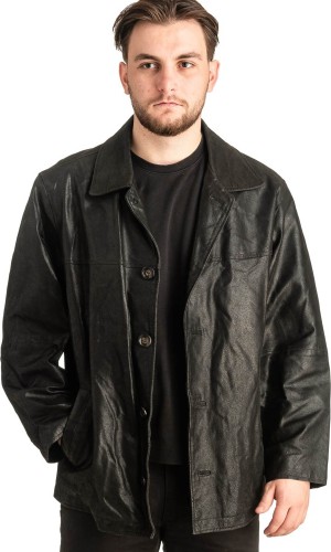 Γνήσιο Ανδρικό Δερμάτινο Μπουφάν - T456