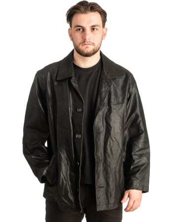 Γνήσιο Ανδρικό Δερμάτινο Μπουφάν - T456