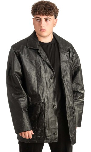 Γνήσιο Ανδρικό Δερμάτινο Μπουφάν - T458