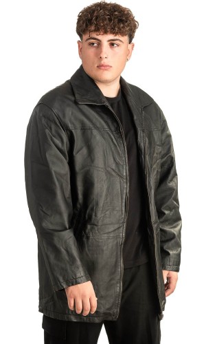 Γνήσιο Ανδρικό Δερμάτινο Μπουφάν - T459