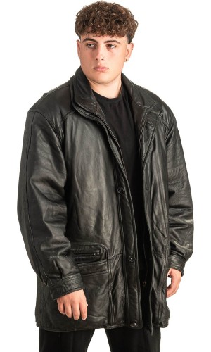 Γνήσιο Ανδρικό Δερμάτινο Μπουφάν - T463