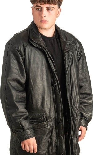 Γνήσιο Ανδρικό Δερμάτινο Μπουφάν - T463