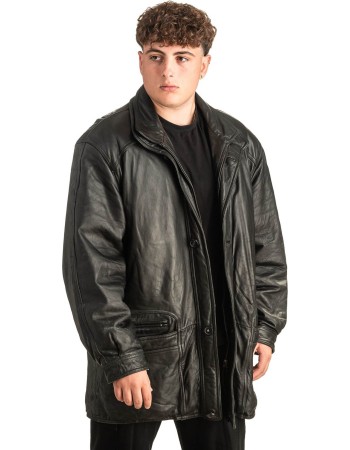 Γνήσιο Ανδρικό Δερμάτινο Μπουφάν - T463