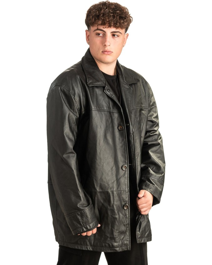 Γνήσιο Ανδρικό Δερμάτινο Μπουφάν - T464