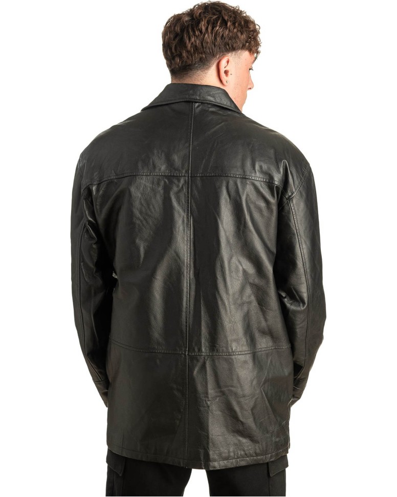 Γνήσιο Ανδρικό Δερμάτινο Μπουφάν - T464