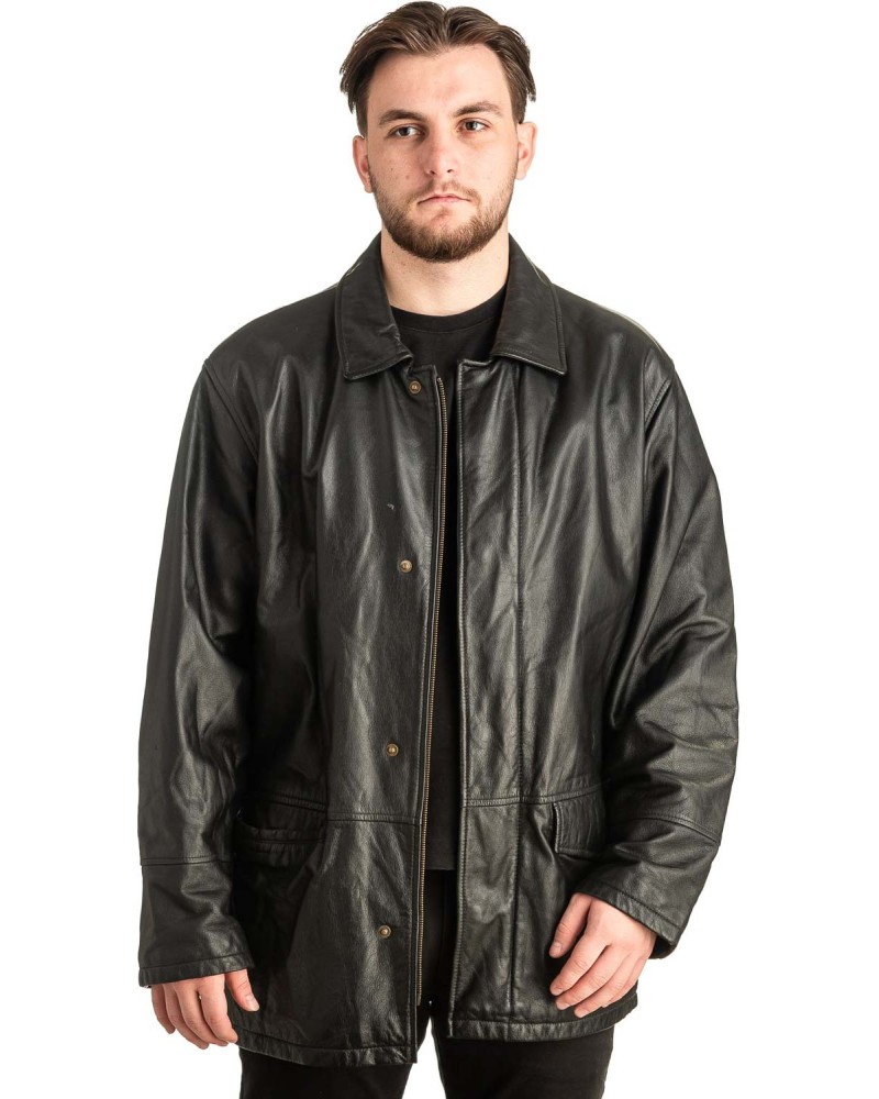 Γνήσιο Ανδρικό Δερμάτινο Μπουφάν - T467