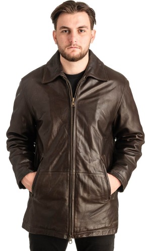 Γνήσιο Ανδρικό Δερμάτινο Μπουφάν - T468