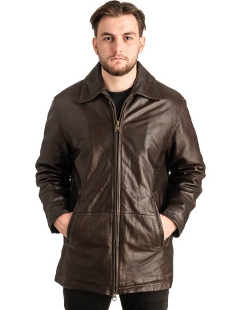 Γνήσιο Ανδρικό Δερμάτινο Μπουφάν - T468