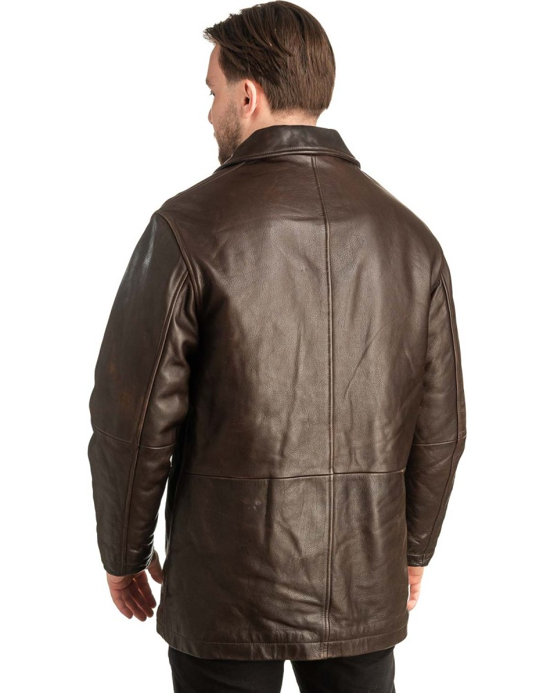 Γνήσιο Ανδρικό Δερμάτινο Μπουφάν - T468