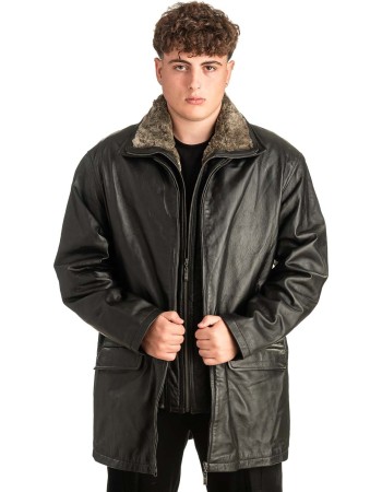 Γνήσιο Ανδρικό Δερμάτινο Μπουφάν - T471