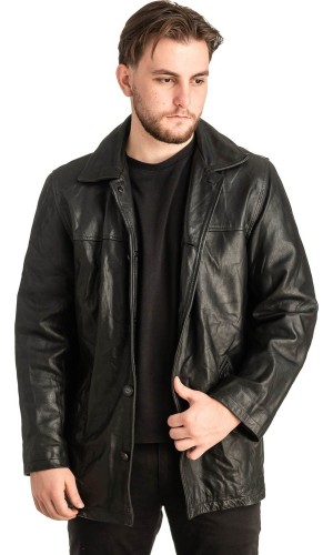 Γνήσιο Ανδρικό Δερμάτινο Μπουφάν - T476