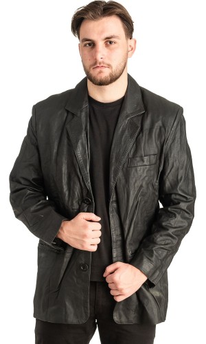Γνήσιο Ανδρικό Δερμάτινο Σακάκι - T478