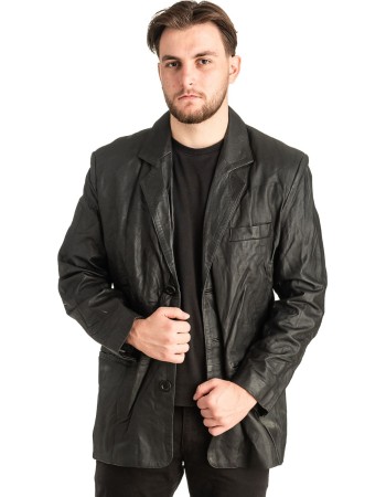 Γνήσιο Ανδρικό Δερμάτινο Σακάκι - T478