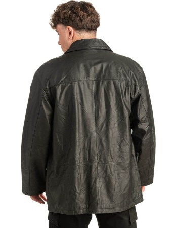 Γνήσιο Ανδρικό Δερμάτινο Μπουφάν - T479