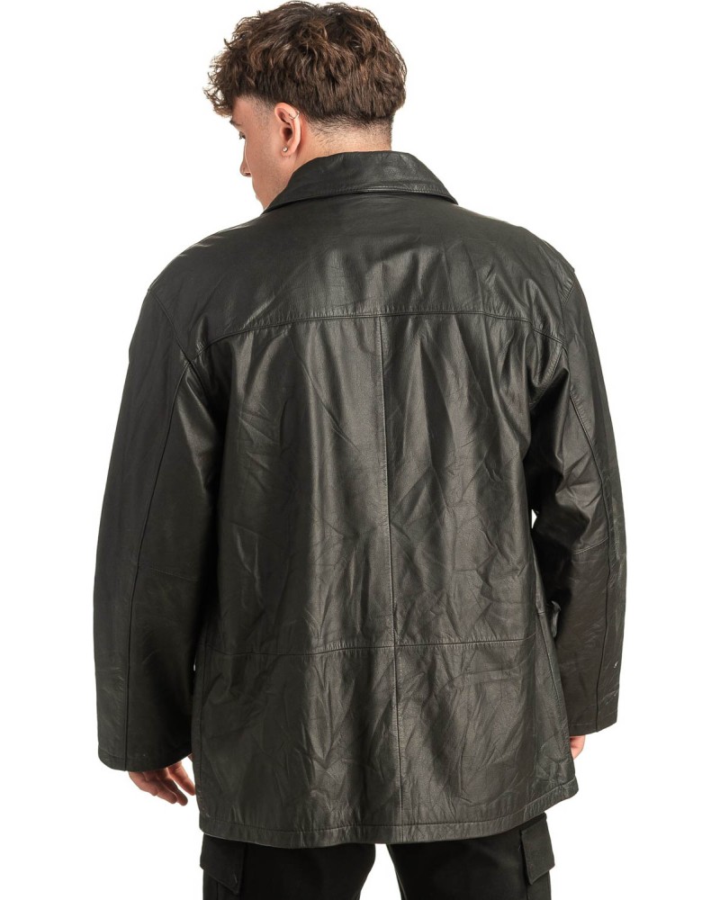 Γνήσιο Ανδρικό Δερμάτινο Μπουφάν - T479