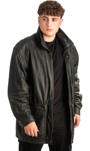 Γνήσιο Ανδρικό Δερμάτινο Μπουφάν - T481