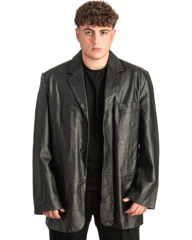 Γνήσιο Ανδρικό Δερμάτινο Σακάκι - T483