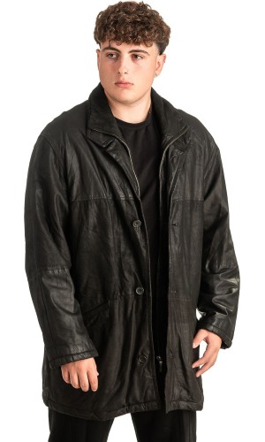 Γνήσιο Ανδρικό Δερμάτινο Μπουφάν - T484