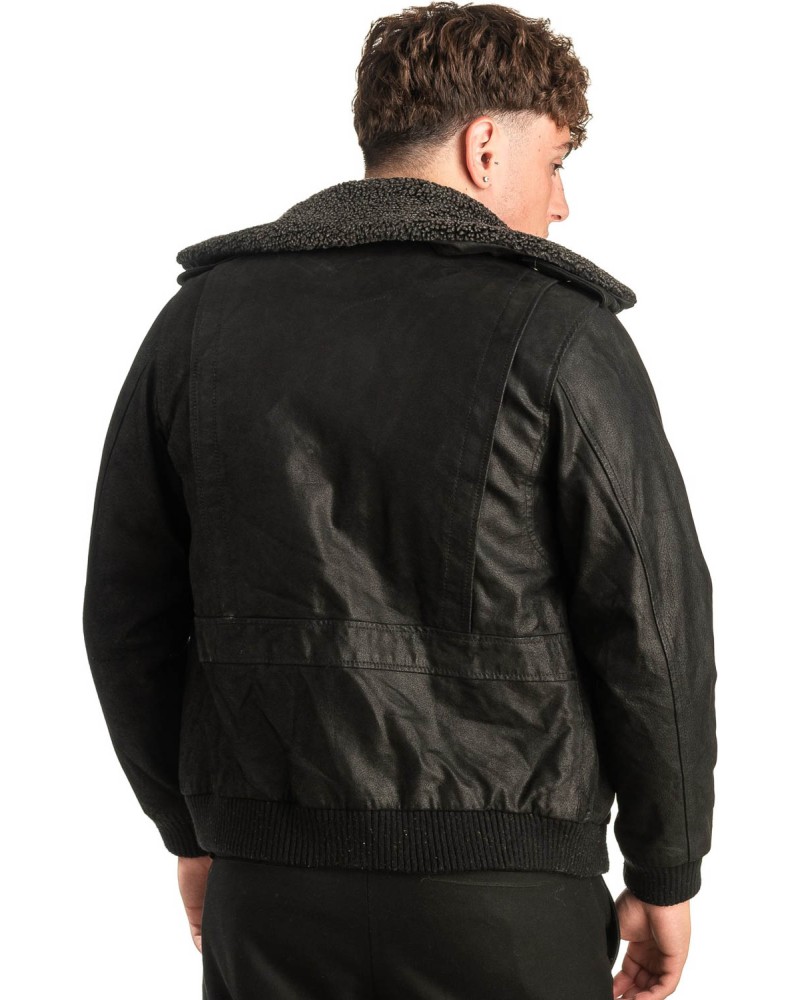 Γνήσιο Ανδρικό Δερμάτινο Μπουφάν - T490