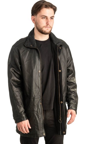 Γνήσιο Ανδρικό Δερμάτινο Μπουφάν - T492