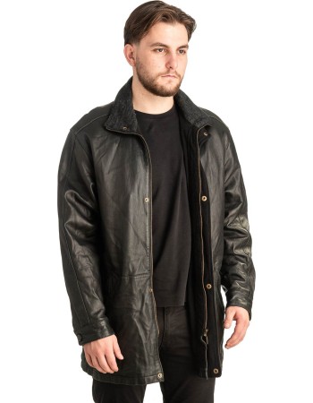 Γνήσιο Ανδρικό Δερμάτινο Μπουφάν - T492