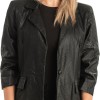 Δερμάτινο Γυναικείο Σακάκι - T496