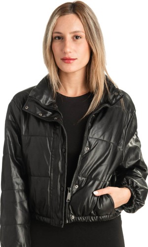 Δερμάτινο γυναικείο μπουφάν - T498