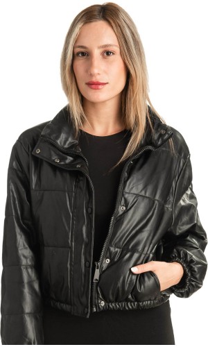 Δερμάτινο γυναικείο μπουφάν - T498